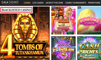 Gala Casino website