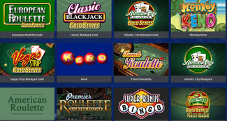 All slots, casino table games