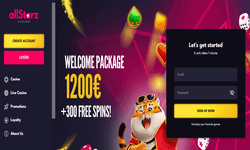 Allstarz Casino website