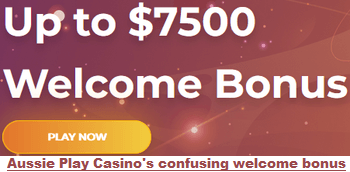 Aussie Play Casino welcome bonus