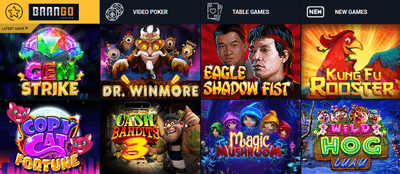 Brango Online Casino games