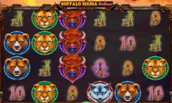 Buffalo Mania Deluxe slot by SpinLogic/RTG