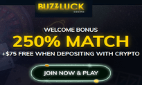 Buzzluck Casino website