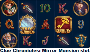 Clue Chronicles: Mirror Mansion SpinLogic slot game