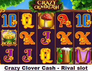 Crazy Clover Cash, new Rival online slot game