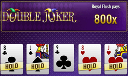Double Joker video poker at BoVegas