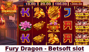 Fury Dragon, new Betsoft online casino slot game