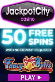 Jackpot City - 50 no deposit spins on Fancy Bells slot