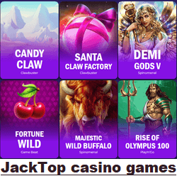 JackTop casino games