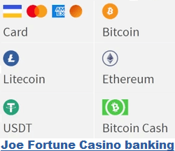 Joe Fortune Casino banking options and limits