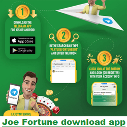 Joe Fortune Casino download Telegram app