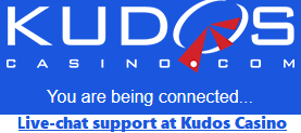 24/7 live-chat support at Kudos online casino