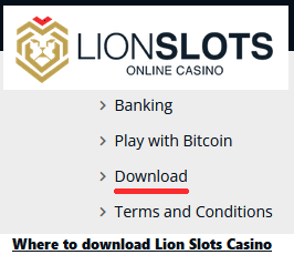 Lion Slots download casino