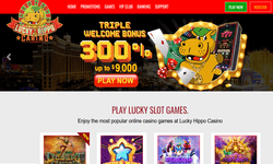 Lucky Hippo Casino website