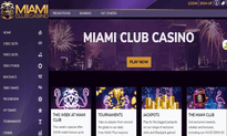 Miami Club Casino website