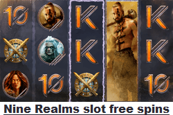 Free spins on Nine Realms at Ripper Casino
