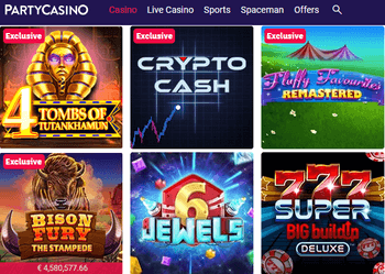 Party Casino's online games