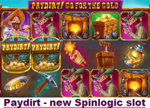 Paydirt! Go For The Gold SpinLogic slot game