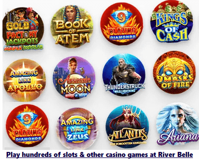 River Belle online casino games