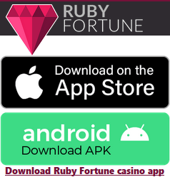 Download Ruby Fortune mobile casino app