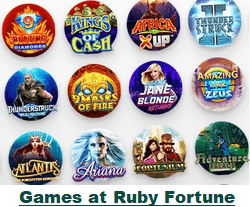 Ruby Fortune Casino games