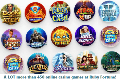 Ruby Fortune online casino games