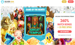 Silver Oak Casino website