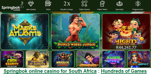 Springbok South Africa online casino games