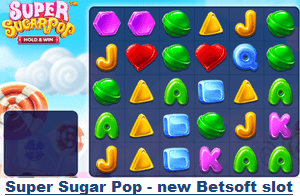 Super Sugar Pop, new Betsoft online casino game