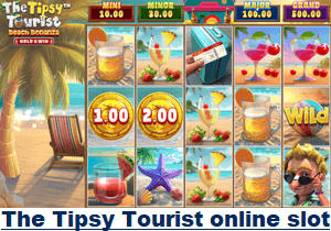 The Tipsy Tourist, new Betsoft online casino slot game