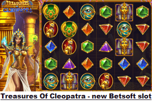 Treasures Of Cleopatra, new Betsoft online slot