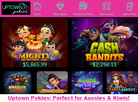 Uptown Pokies Aussie/Kiwi online casino games