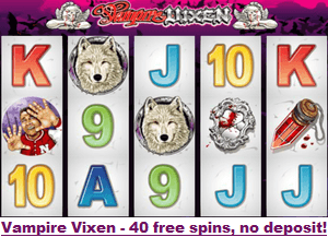 Free spins on Vampire Vixen at Miami Club Casino