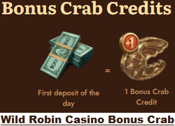 Wild Robin Casino Bonus Crab
