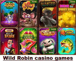 Wild Robin casino games