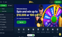 Winz Casino website