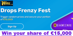 Winz Casino BGaming Drops Frenzy Fest promo