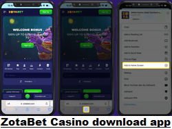 ZotaBet mobile at Apple app store