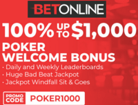 Welcome bonus at BetOnline Poker